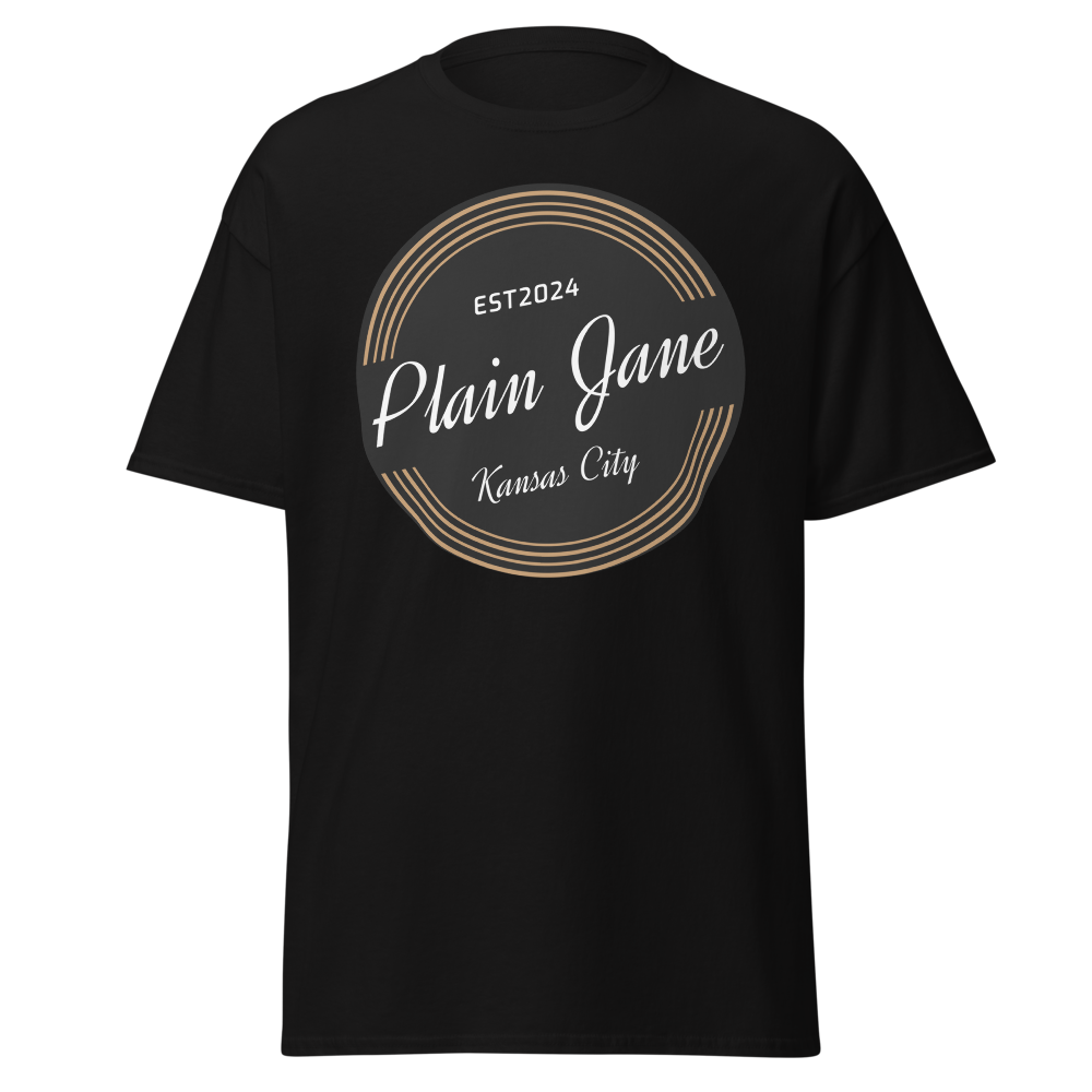 Vintage Circle Black Tee