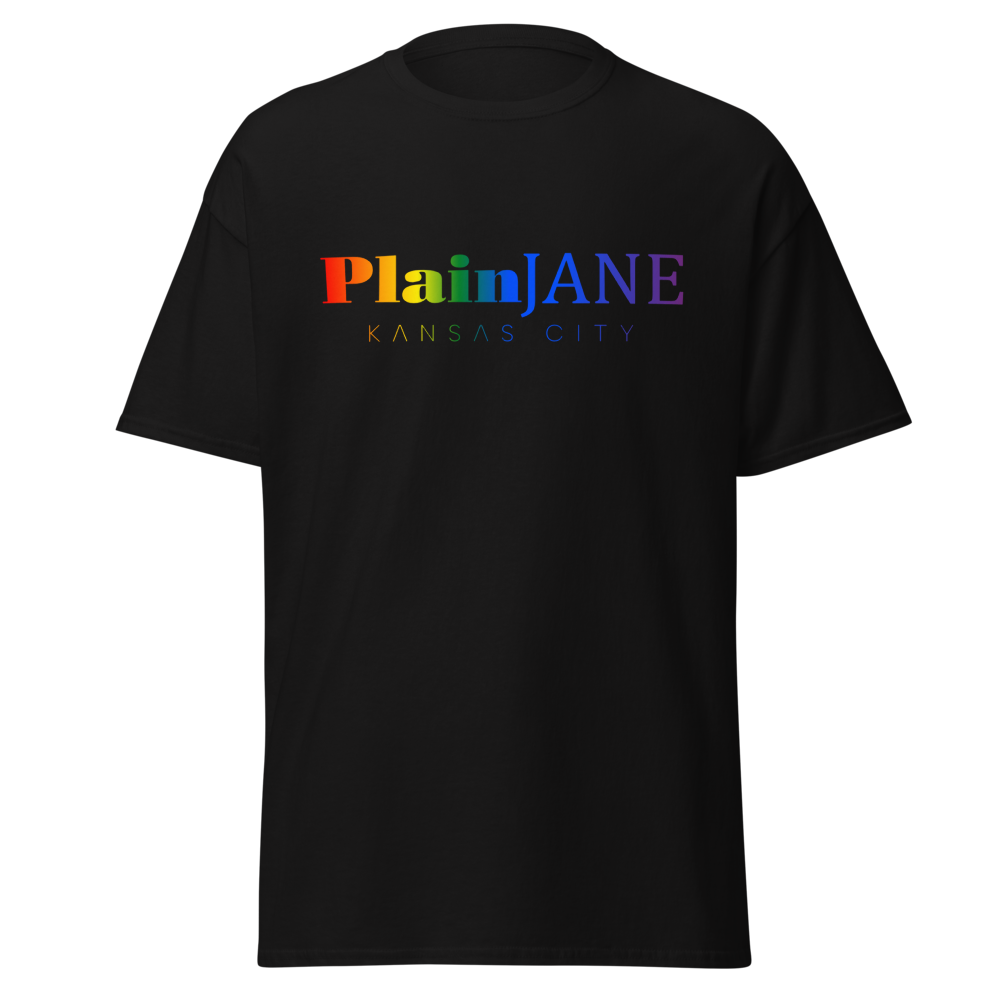 Rainbow Text Logo Tee