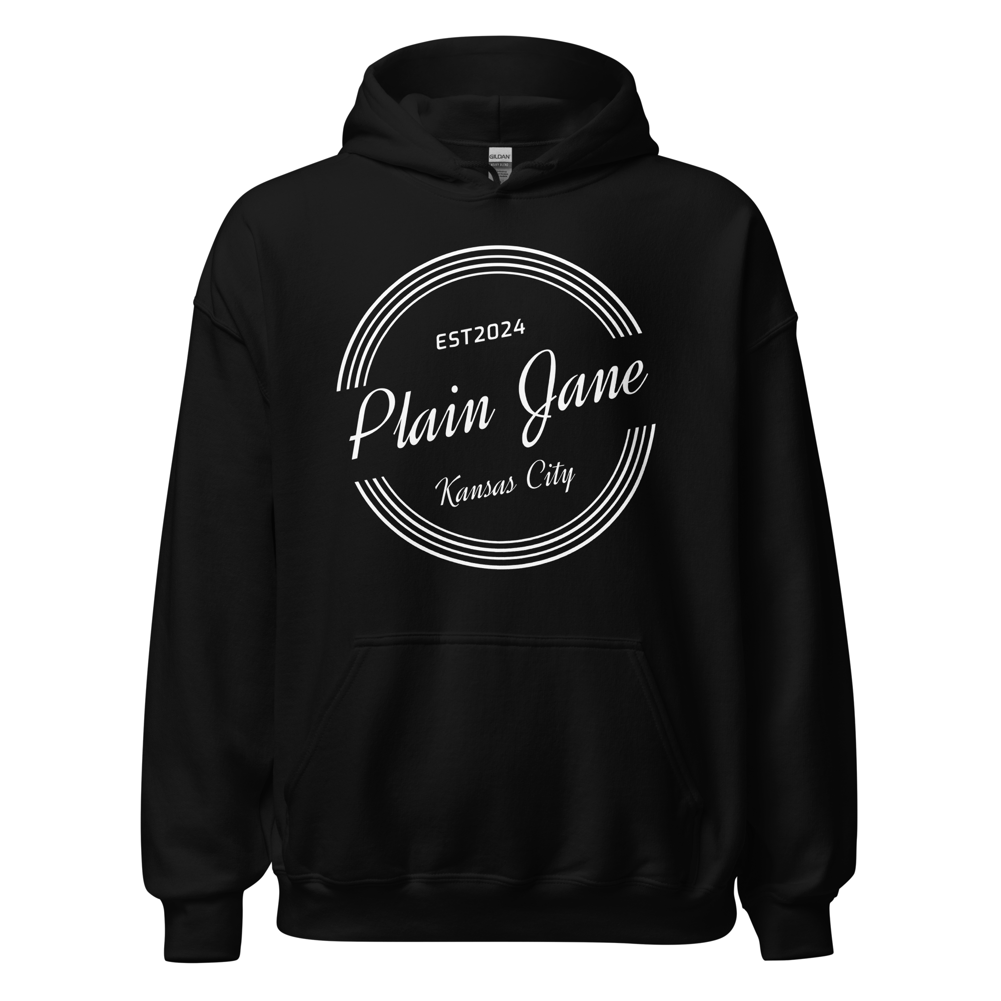 Vintage Circle White Hoodie